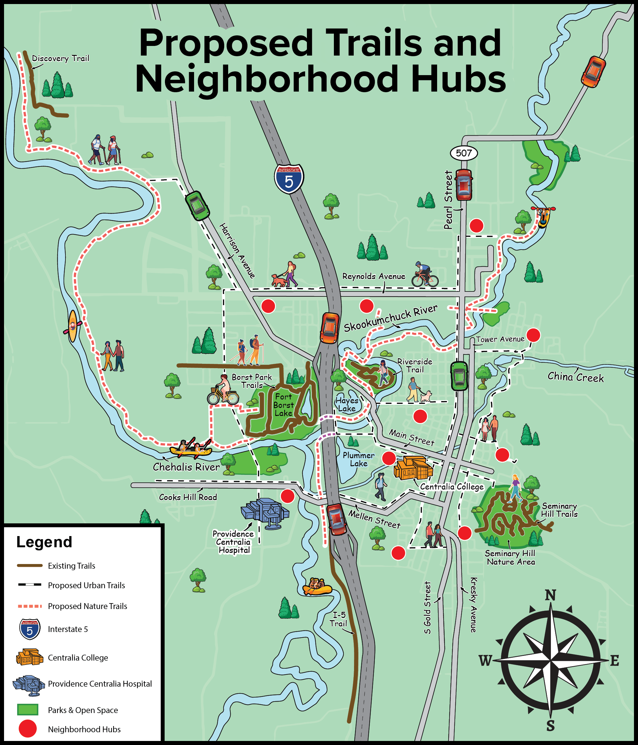 ProposedTrails And Neighborhood Map. October 12 2023