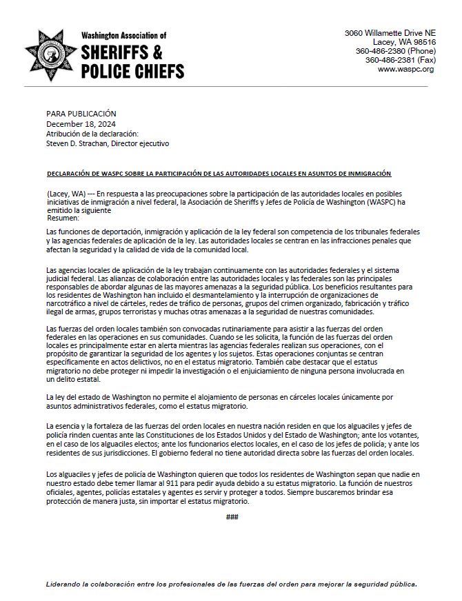 Immigration WASPC Spanish